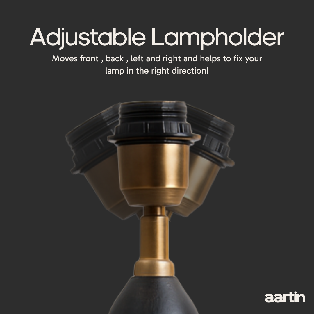 AARTIN NOVA TABLE LAMP IN WOOD WITH WHITEWASH FINISH (BASE ONLY)