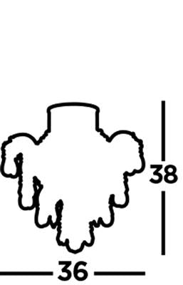 Belle Chandelier - Chrome Metal & Clear Crystal - Comet Lighting