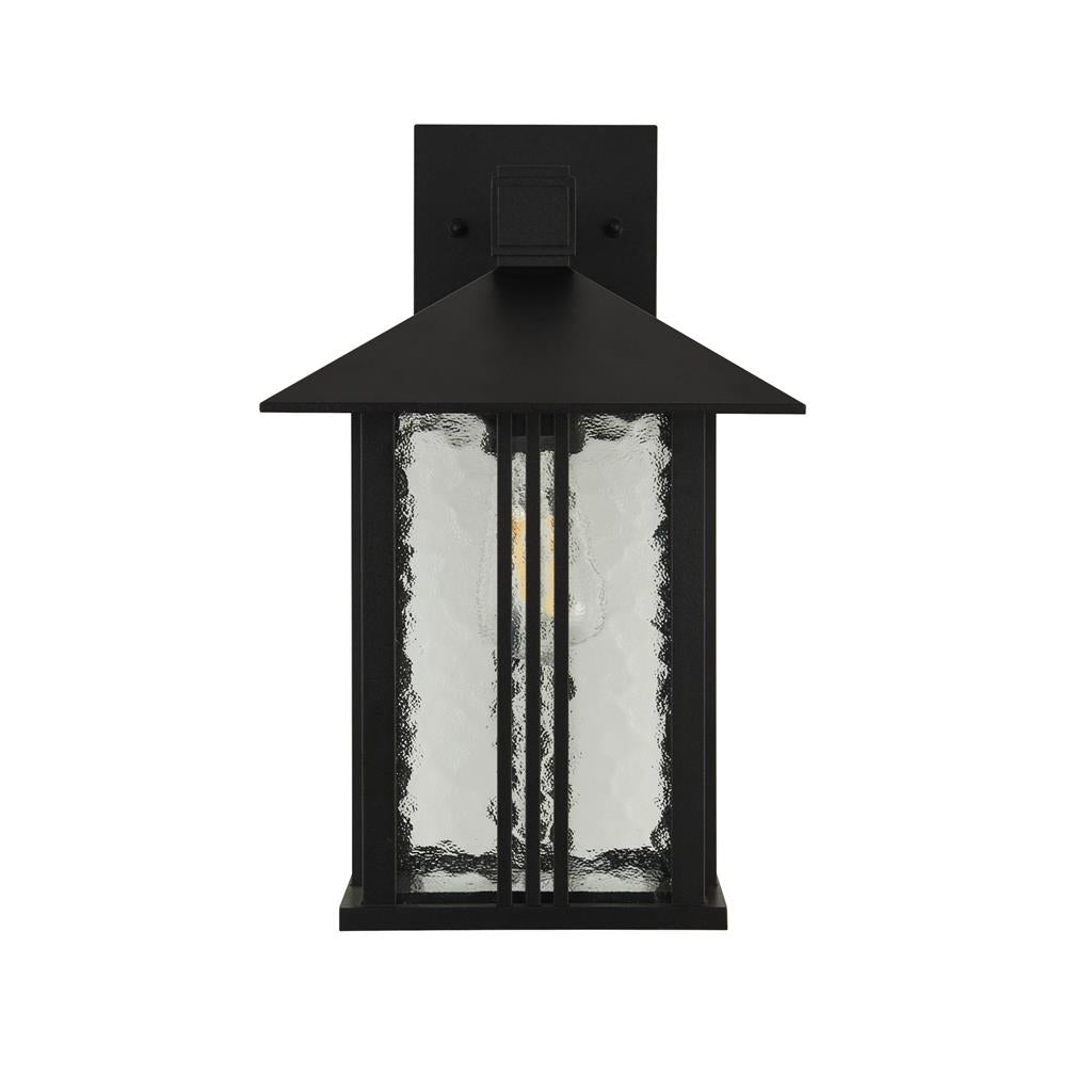 Oakford 1Lt Outdoor Wall/Porch Light - Black - Comet Lighting
