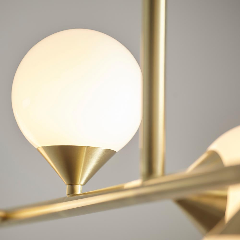 Kemi 5Lt Linear Pendant Brushed Gold