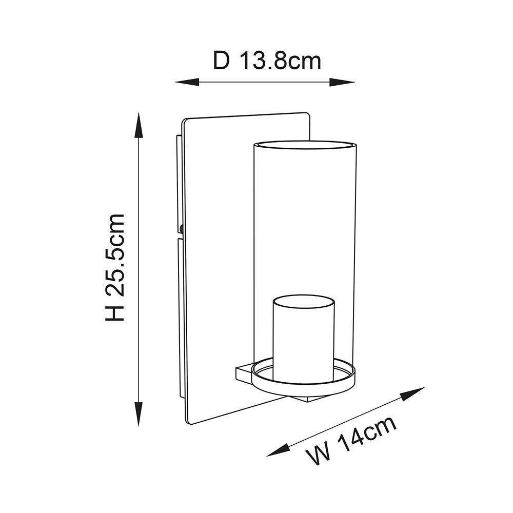 Rewa Wall Light Verdigris - Comet Lighting