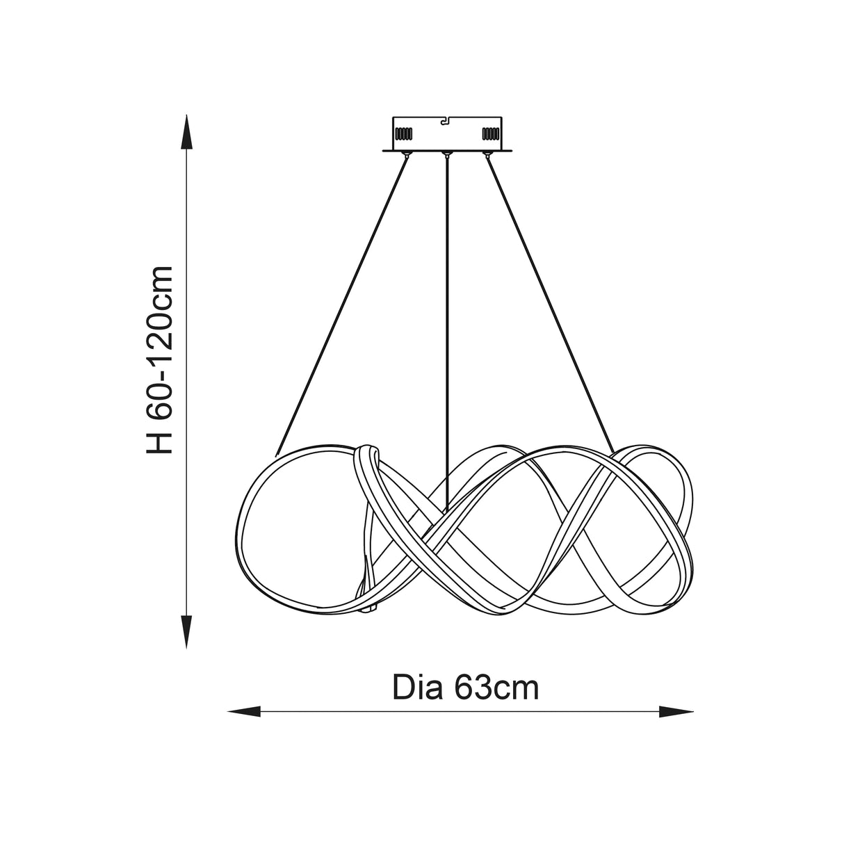Synergy Pendant Ceiling Light White 81893 - Comet Lighting