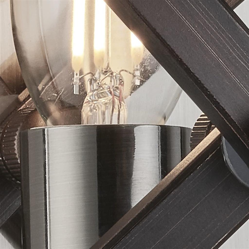 Hoopla Wall Light - Pewter & Black Metal