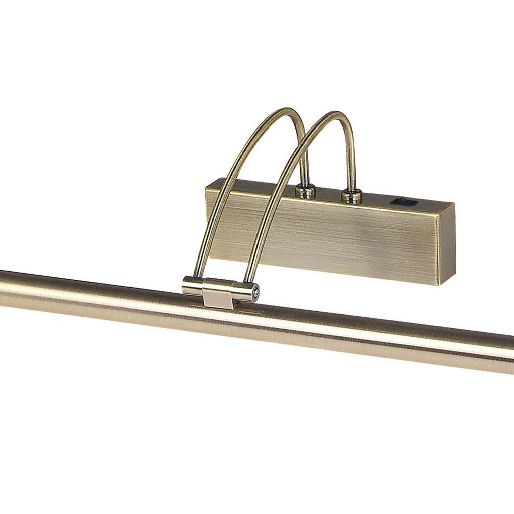 Searchlight Majorca LED Picture Light - Antique Brass