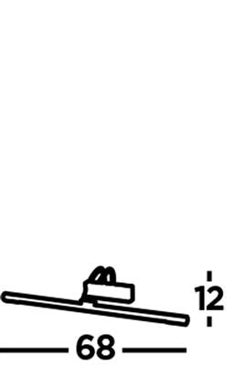 Searchlight Majorca LED Picture Light - Antique Brass