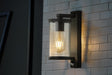 Maryland 1Lt Outdoor Wall/porch Light Black w/ PIR - Comet Lighting