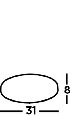 Geneva Flush - Satin Silver Metal & Opal Glass