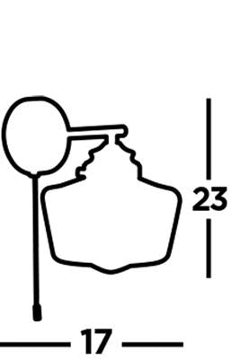 Searchlight 1Lt School House Wall Light | Satin Silver With Opal Glass - Comet Lighting