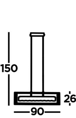 Elevator LED Pendant - Matt Black Frame & Crystal Centre - Comet Lighting