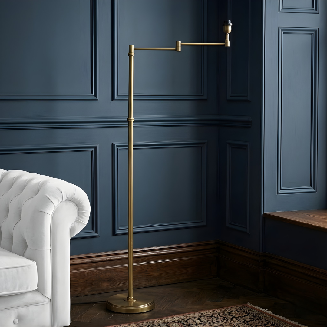 AARTIN Alpha Floor Lamp - Antique Brass (Base Only)