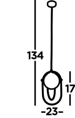 Anstey 1Lt Pendant Ceiling Light Black - Comet Lighting