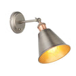 Hal Wall Light Aged Pewter Shade