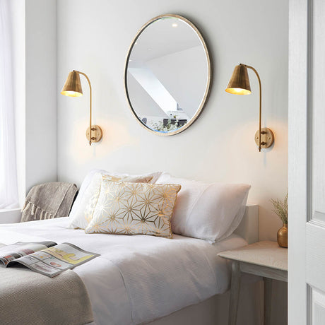 Radha Wall Light Antique Brass - Comet Lighting