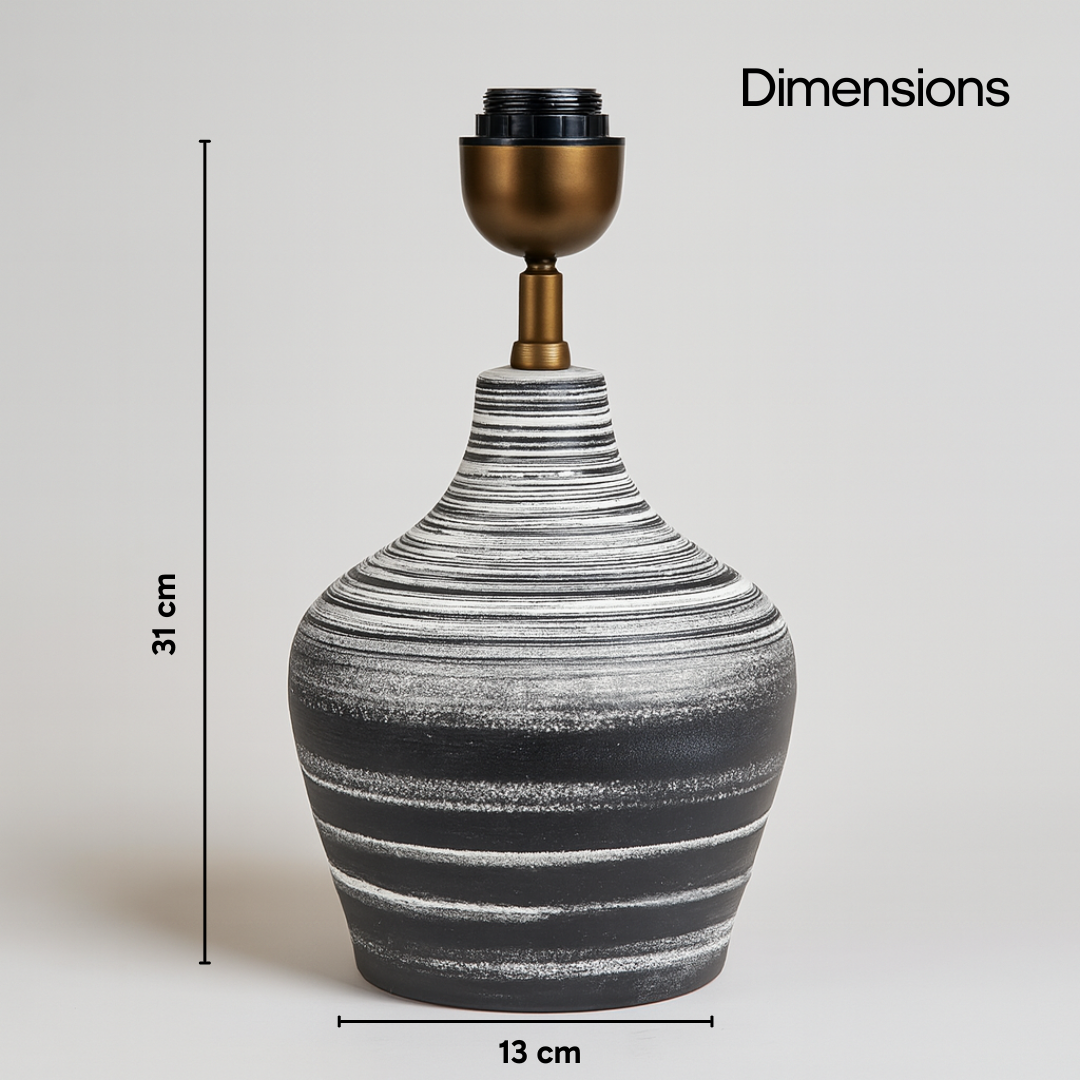 AARTIN EDEN TABLE LAMP IN CERAMIC WITH OMBRE EFFECT (BASE ONLY)