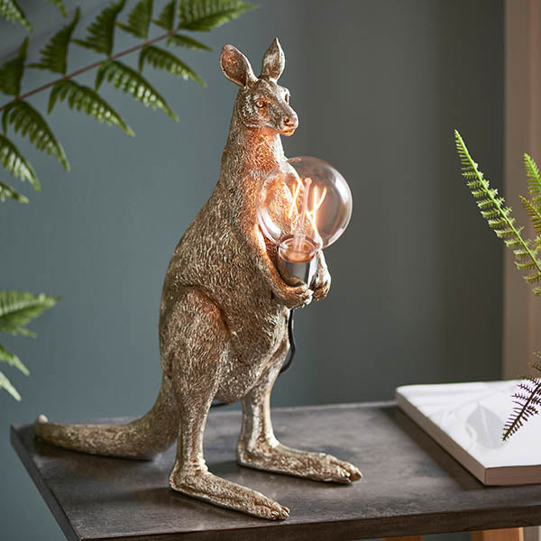Kangaroo Table Vintage silver paint & chrome plate