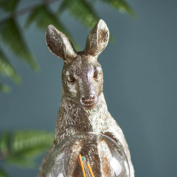 Kangaroo Table Vintage silver paint & chrome plate