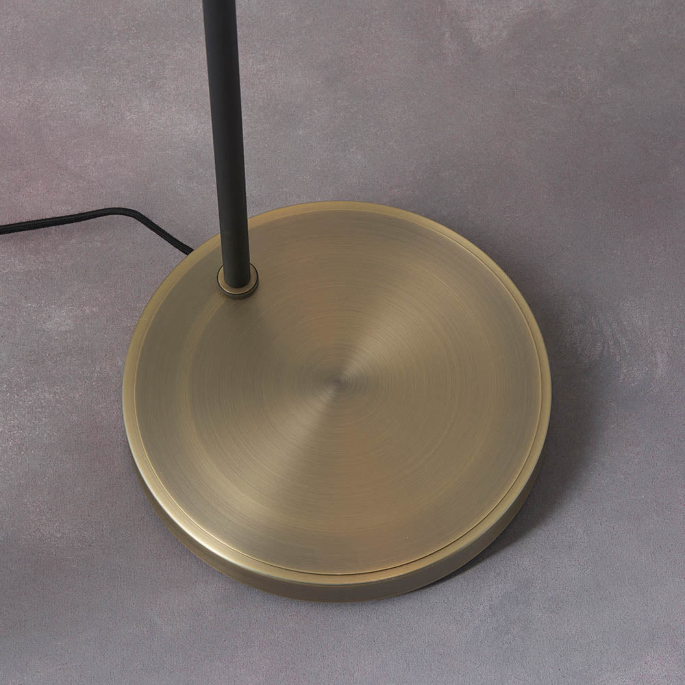 Mayfield Task Floor Antique Brass - Comet Lighting