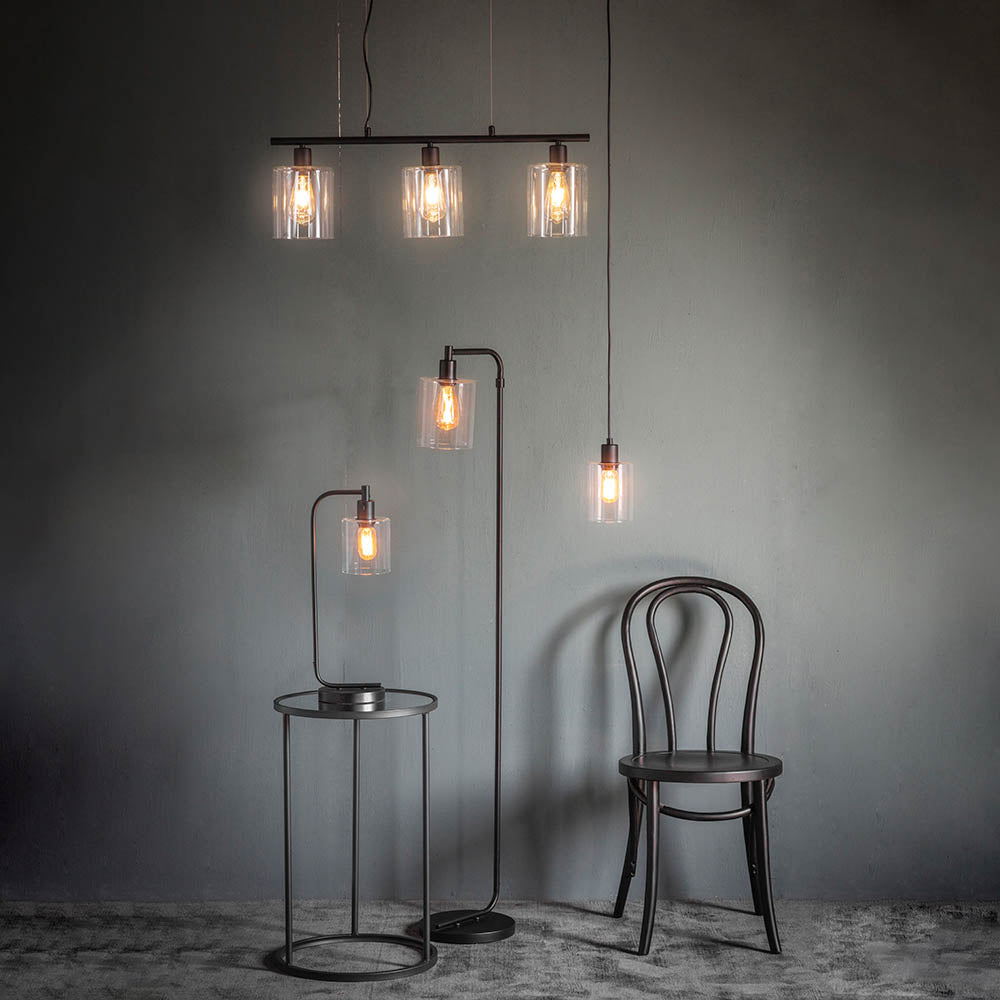 Toledo Ceiling Pendant Matt Black - Comet Lighting