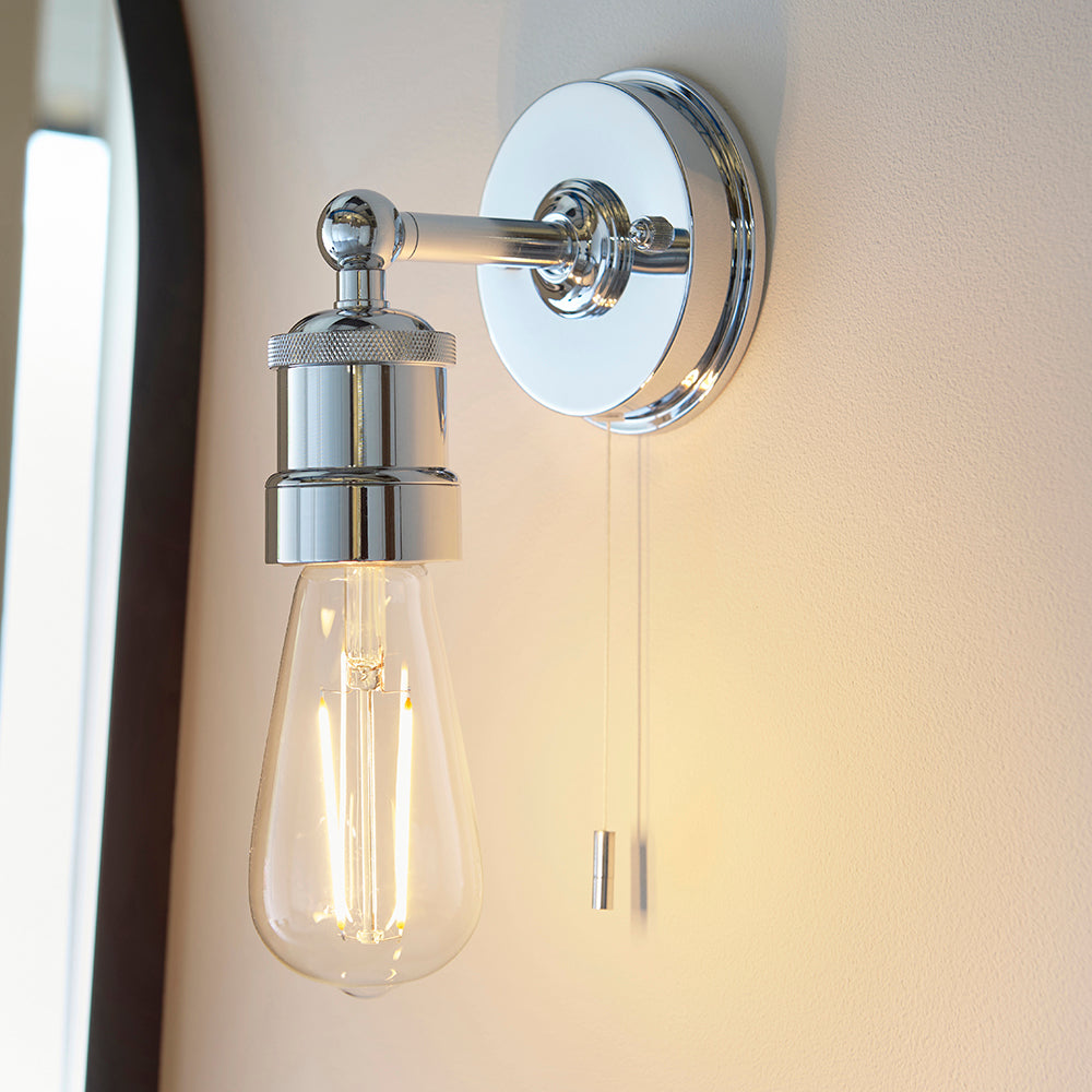 Bomu Wall Light Chrome - Comet Lighting