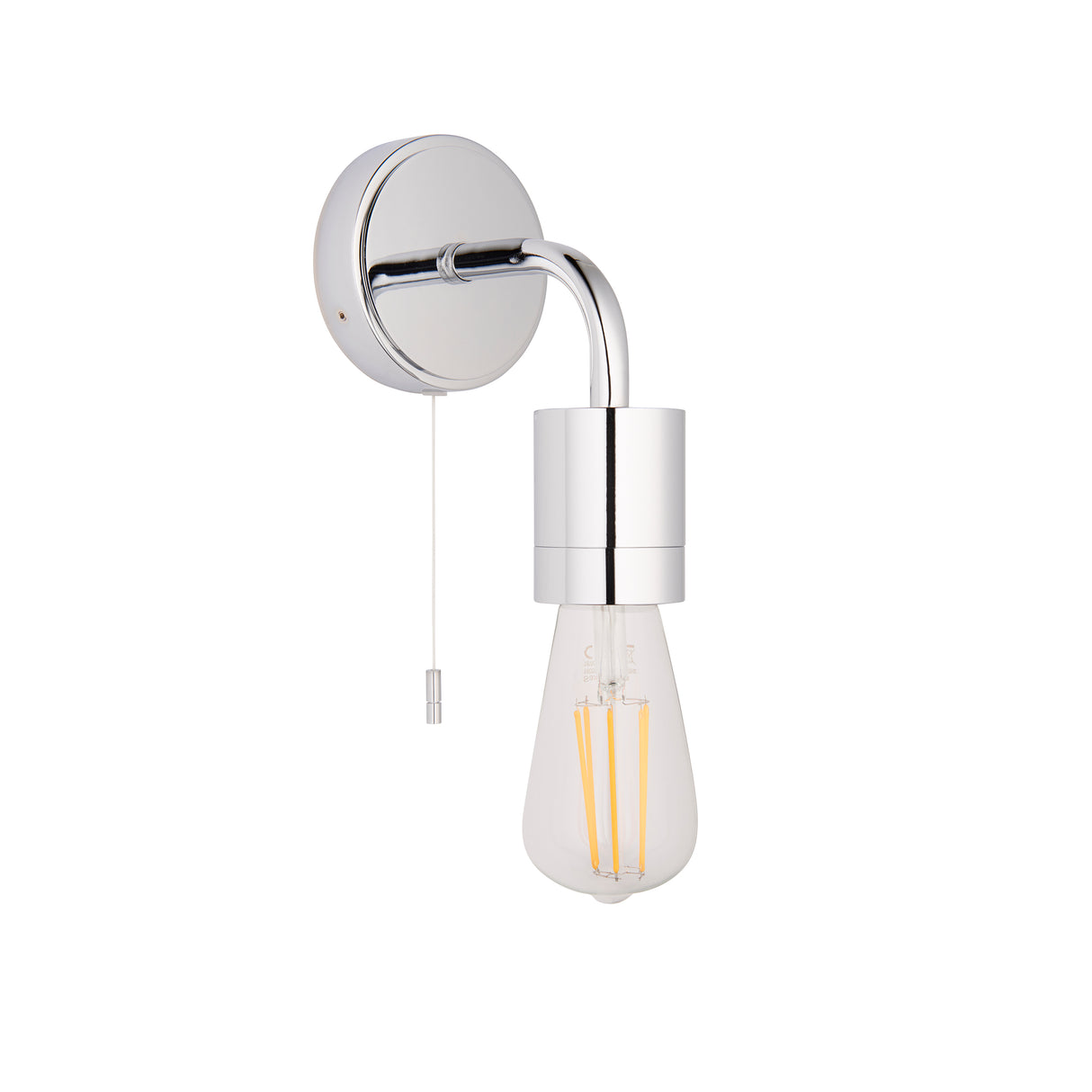 Yuna Wall Light Chrome - Comet Lighting
