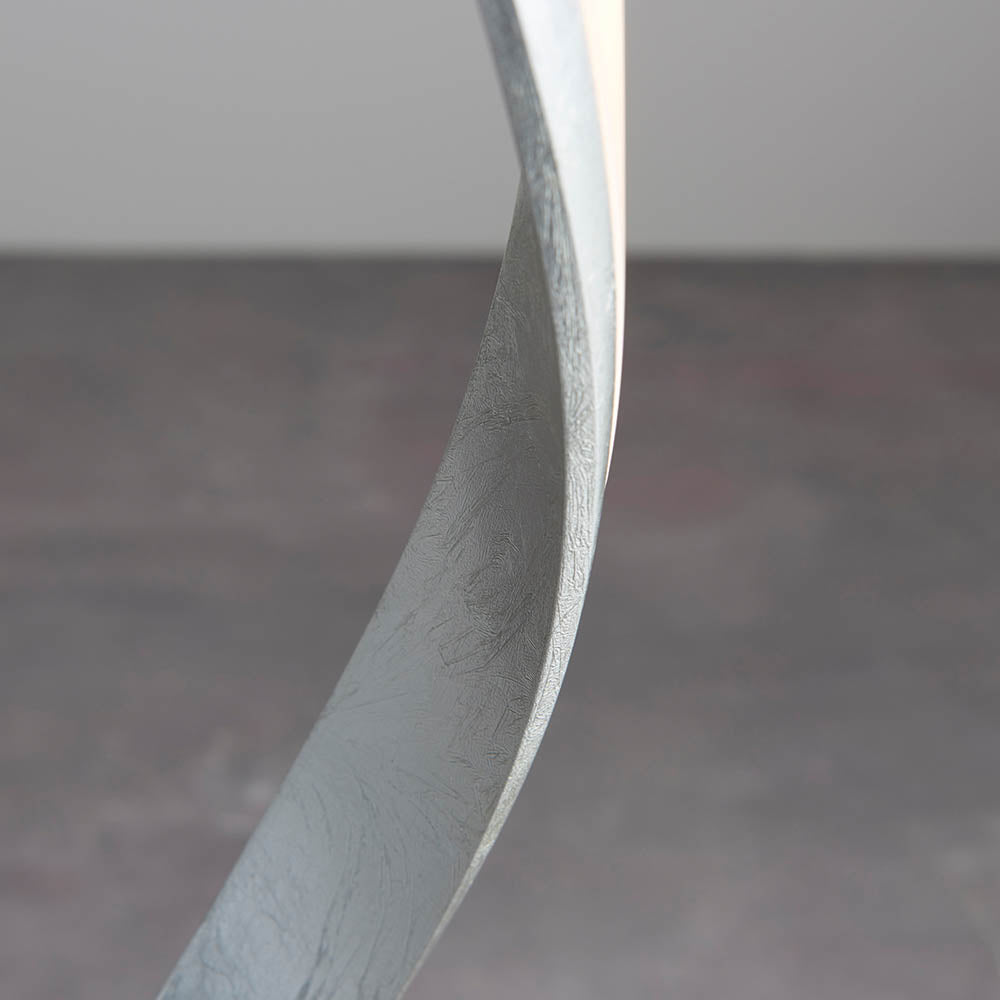 Aria LED Floor Lamp Silver - Comet Lighting