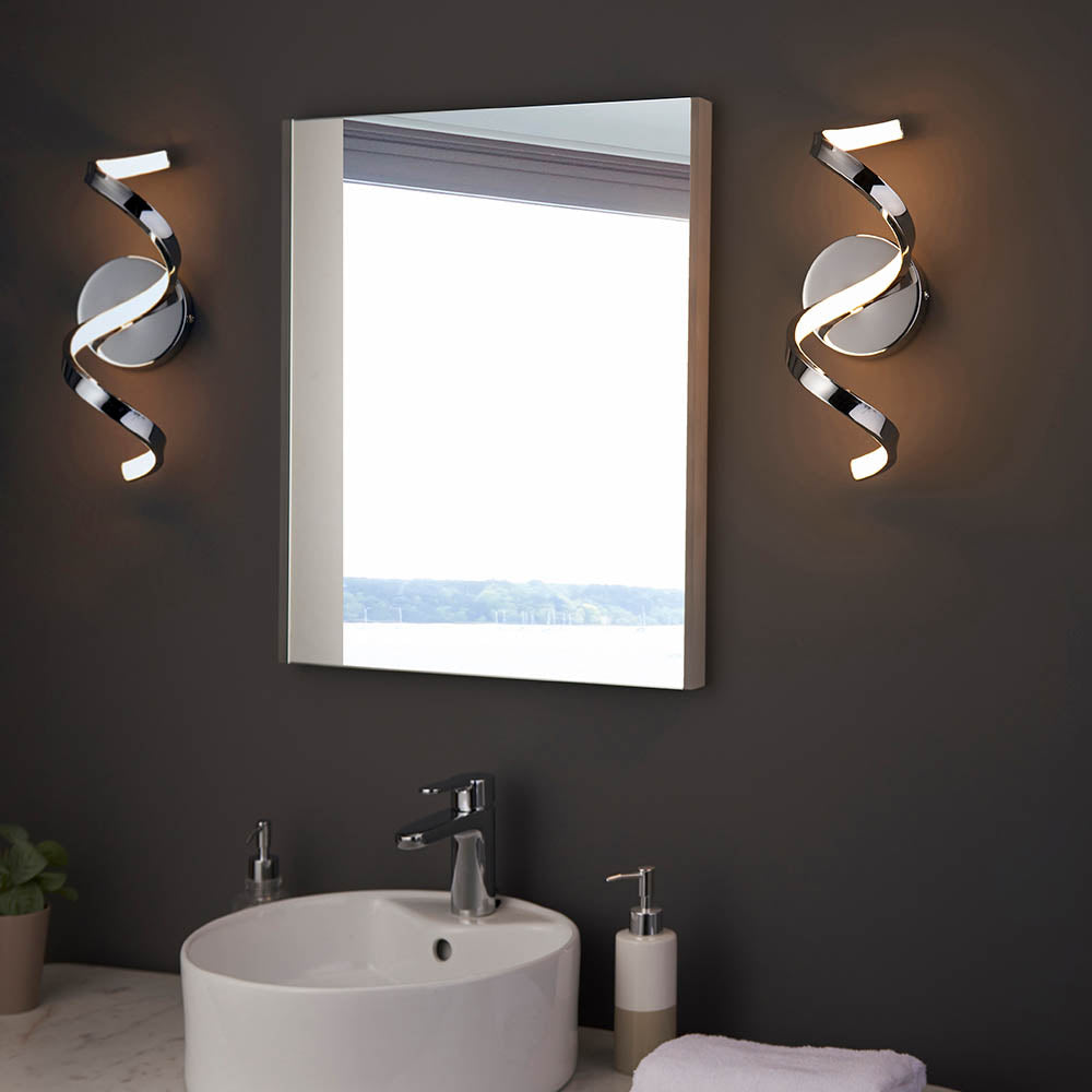 Astral LED Wall Light Chrome Plated