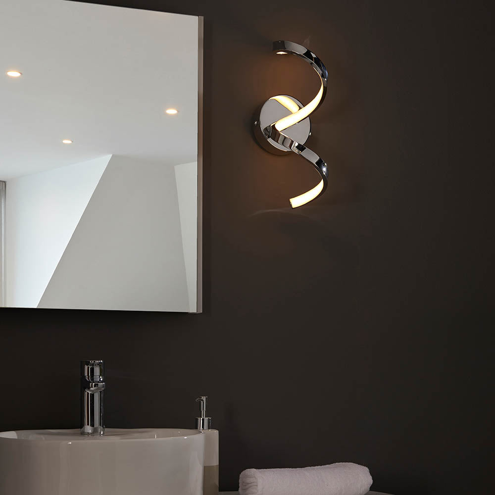 Astral LED Wall Light Chrome Plated