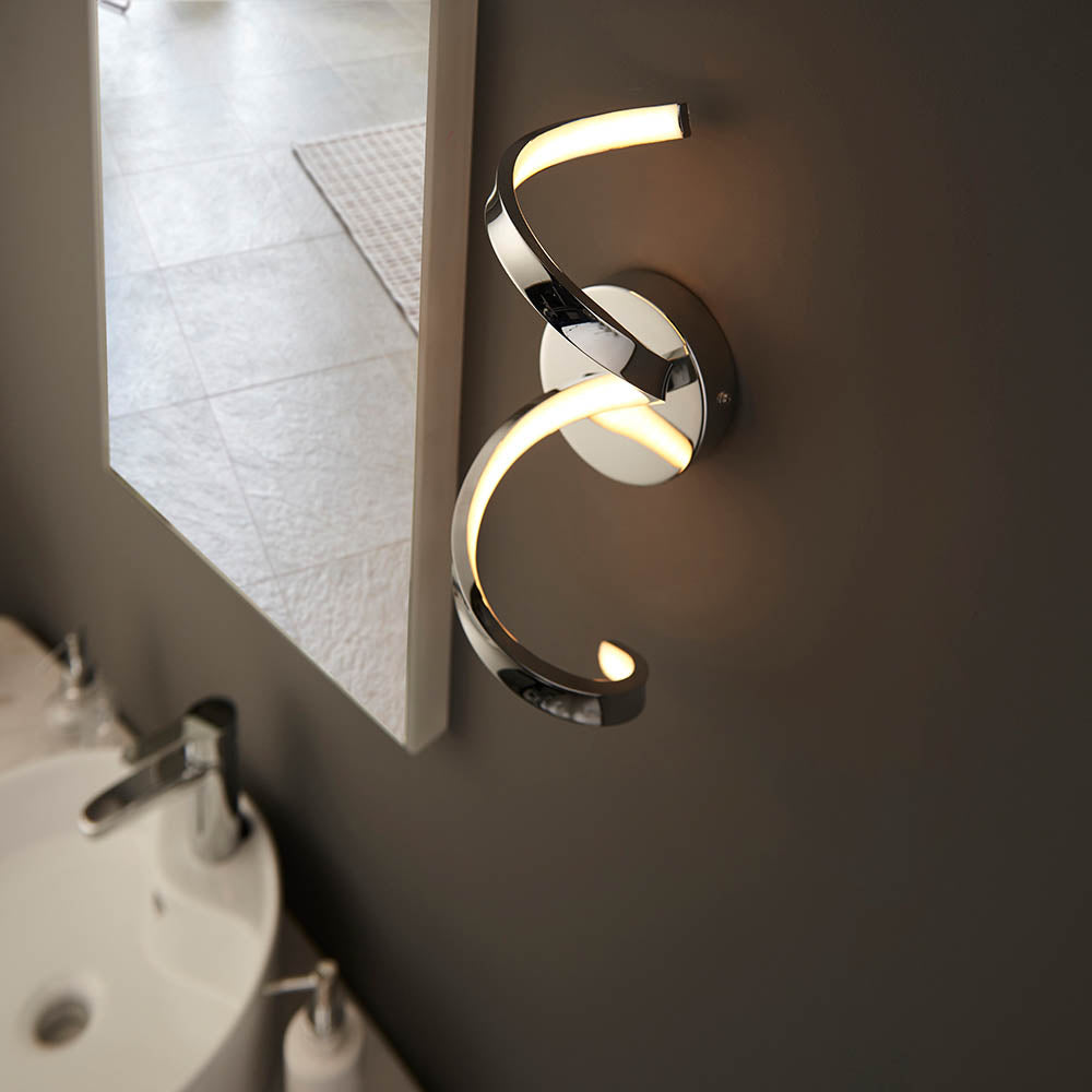 Astral LED Wall Light Chrome Plated