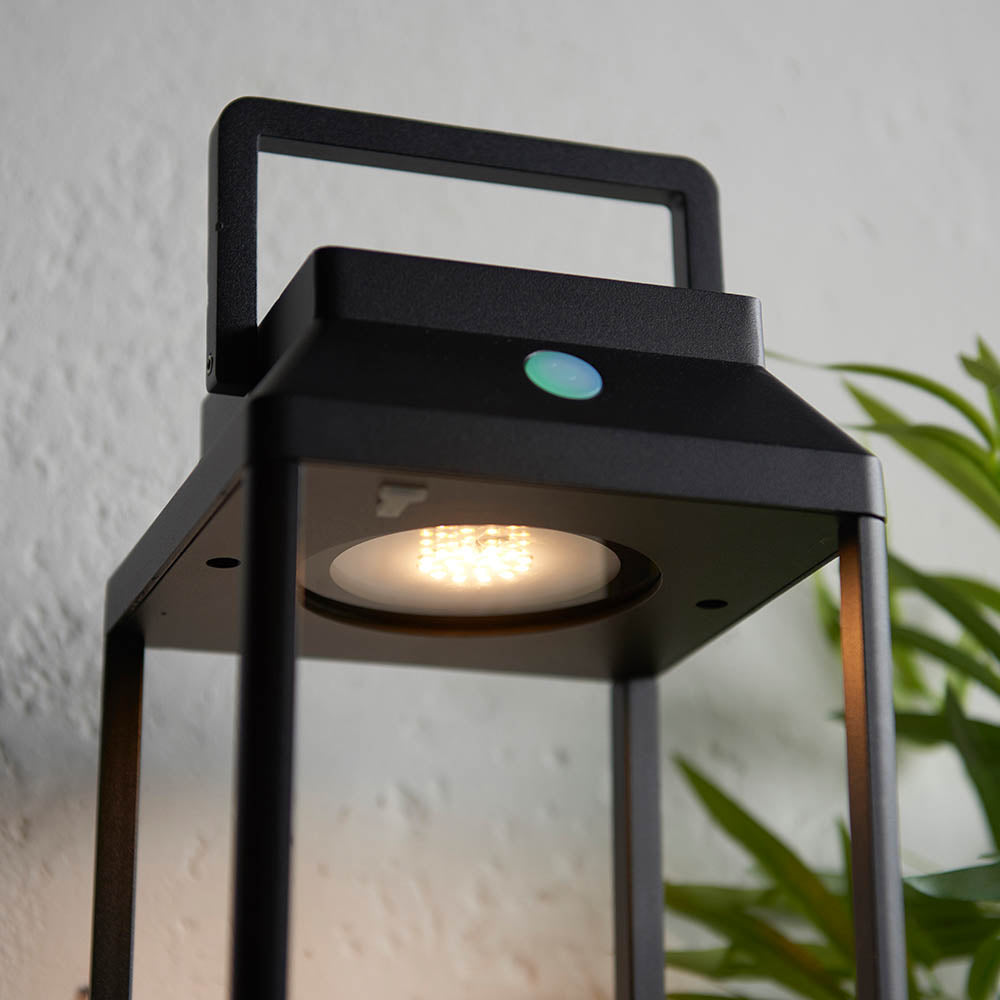 Linterna Solar Table Lamp 450mm Black - Comet Lighting