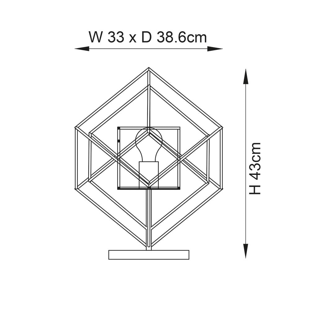 Clyde Table Lamp Antique Gold Leaf & Black Marble - Comet Lighting