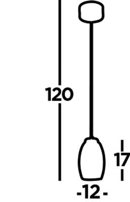 Dulverton 1Lt LED Pendant Ceiling Light With Clear Glass - Comet Lighting