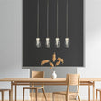 Dulverton 4Lt LED Bar Pendant With Clear Glass - Comet Lighting