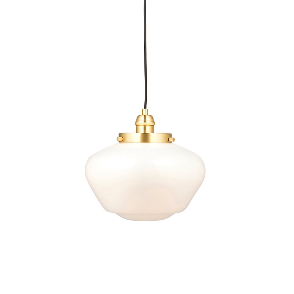Camberley Pendant Brass plate & opal glass