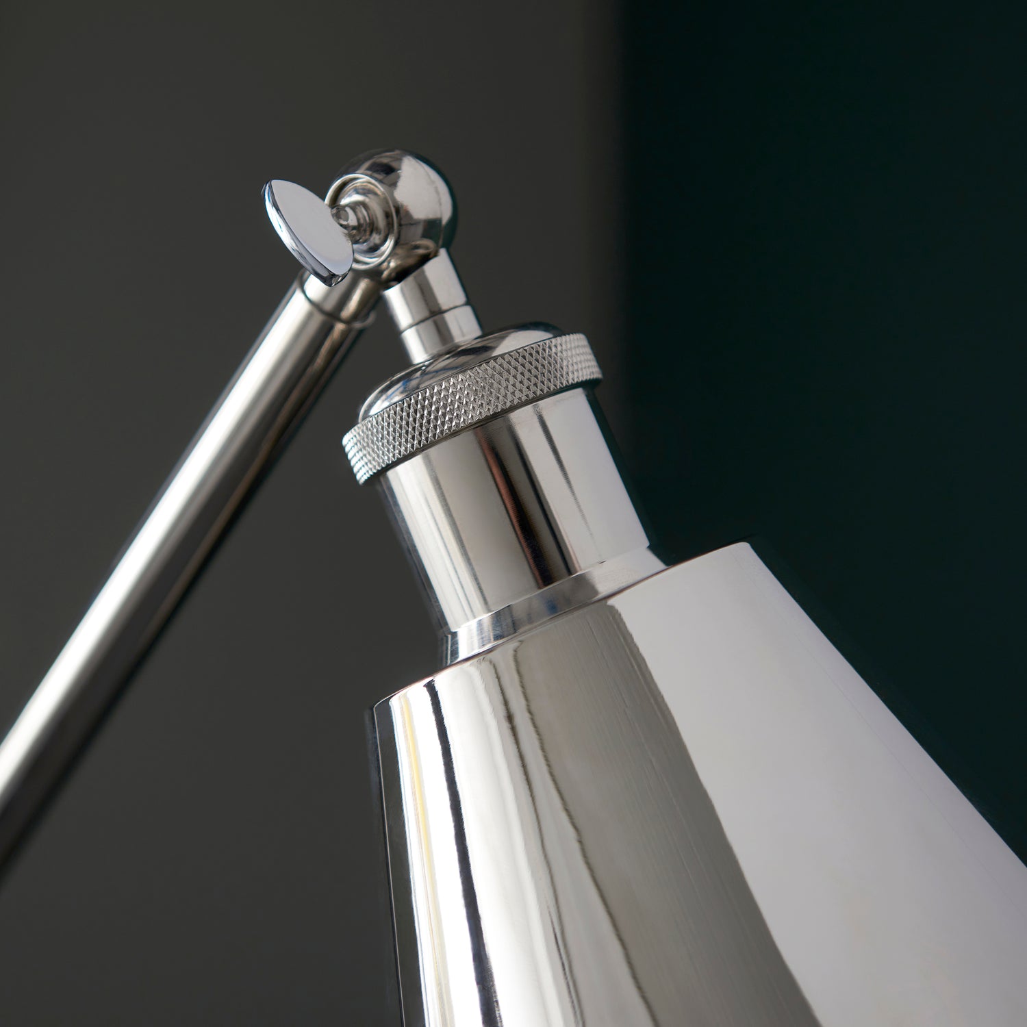 Glomma Floor Lamp Bright Nickel - Comet Lighting