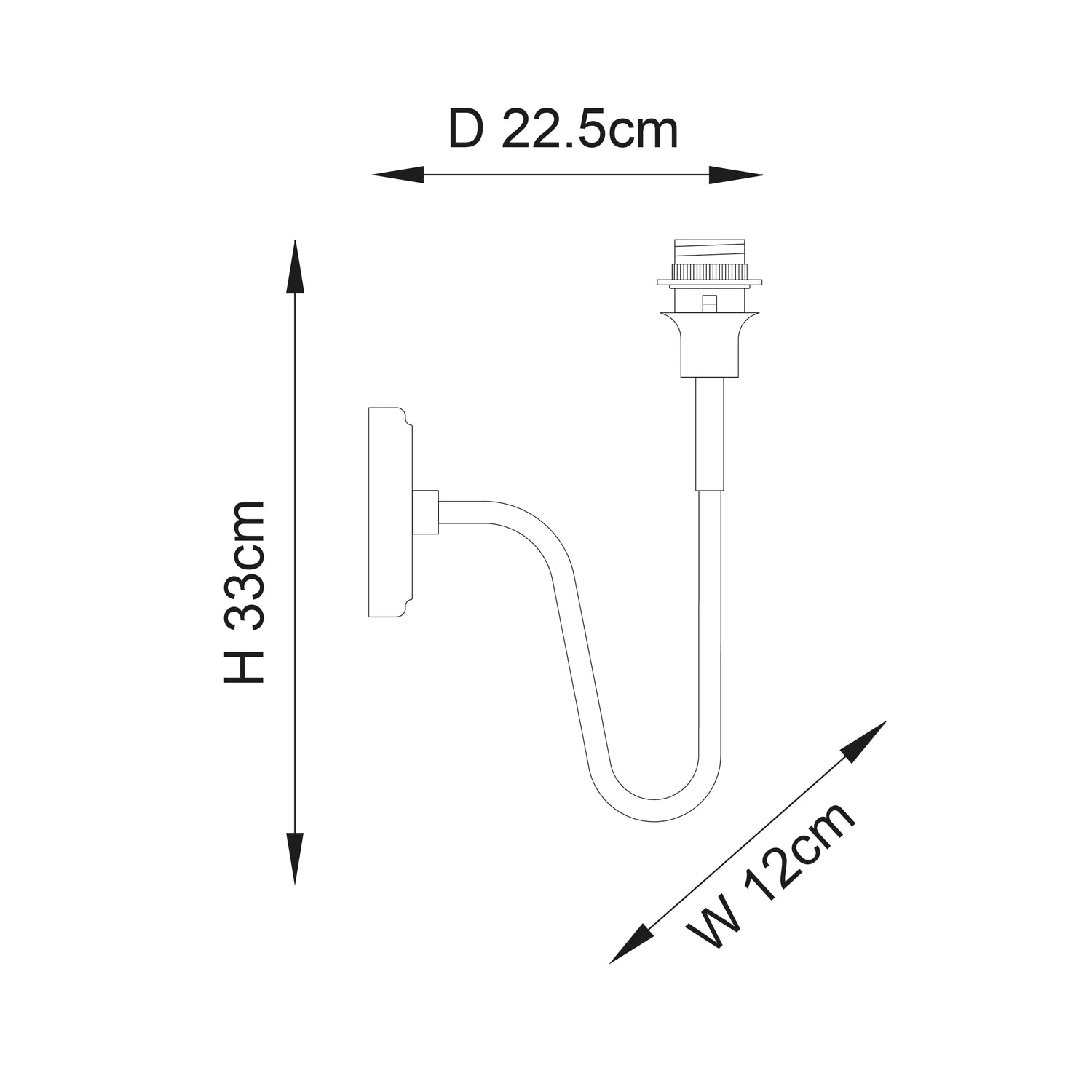 Rouen 1lt Wall - Comet Lighting