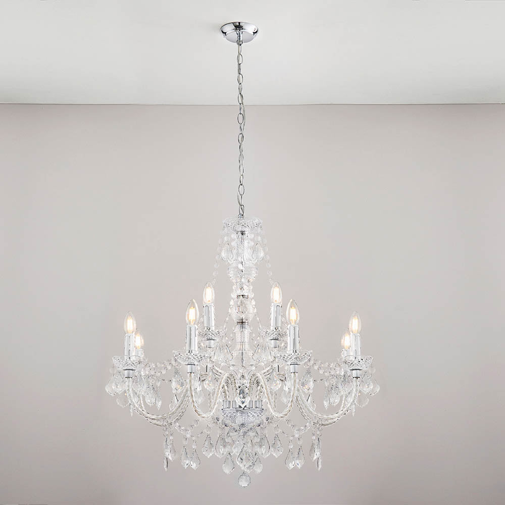 Clarence 12-Light Chandelier - Comet Lighting