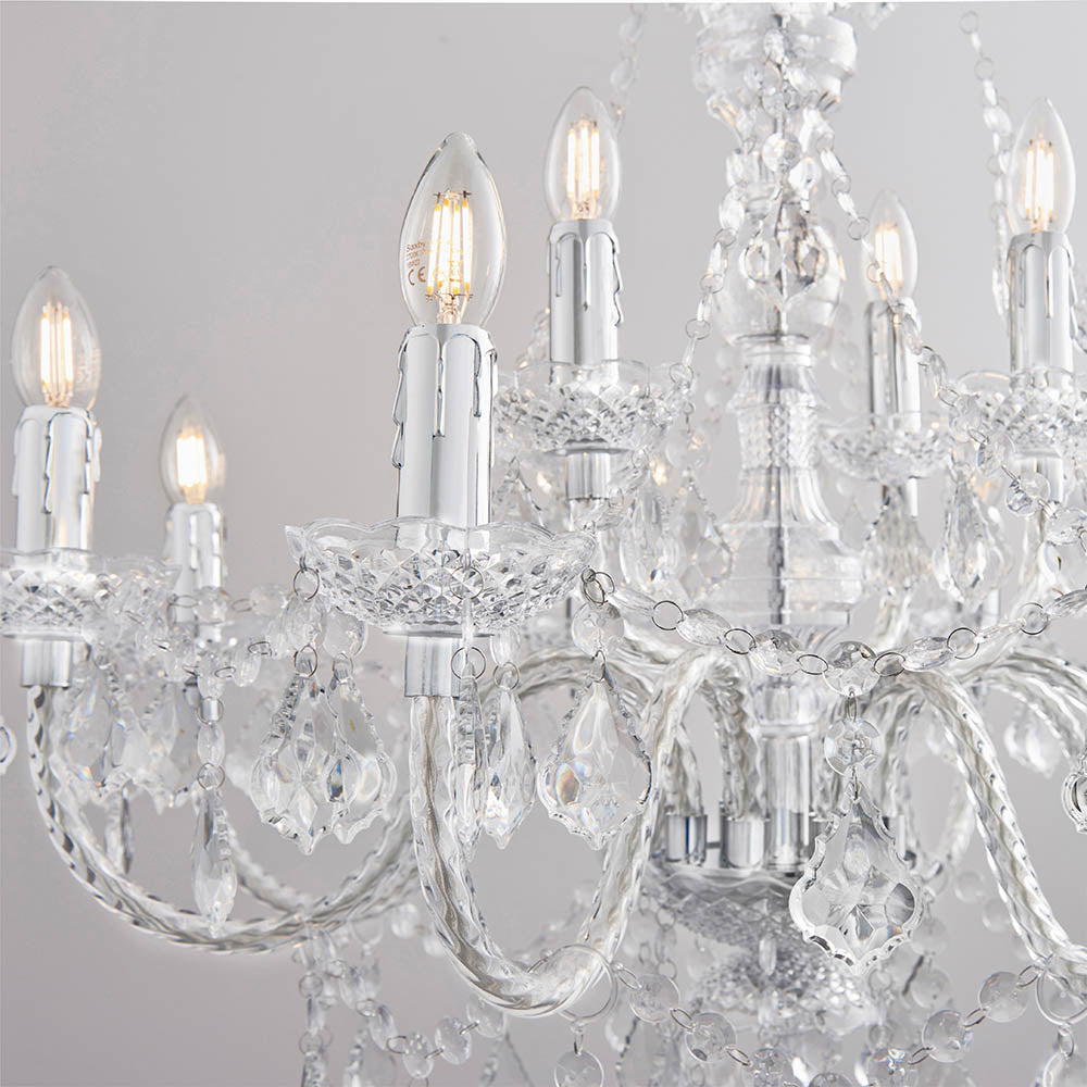 Clarence 12-Light Chandelier - Comet Lighting