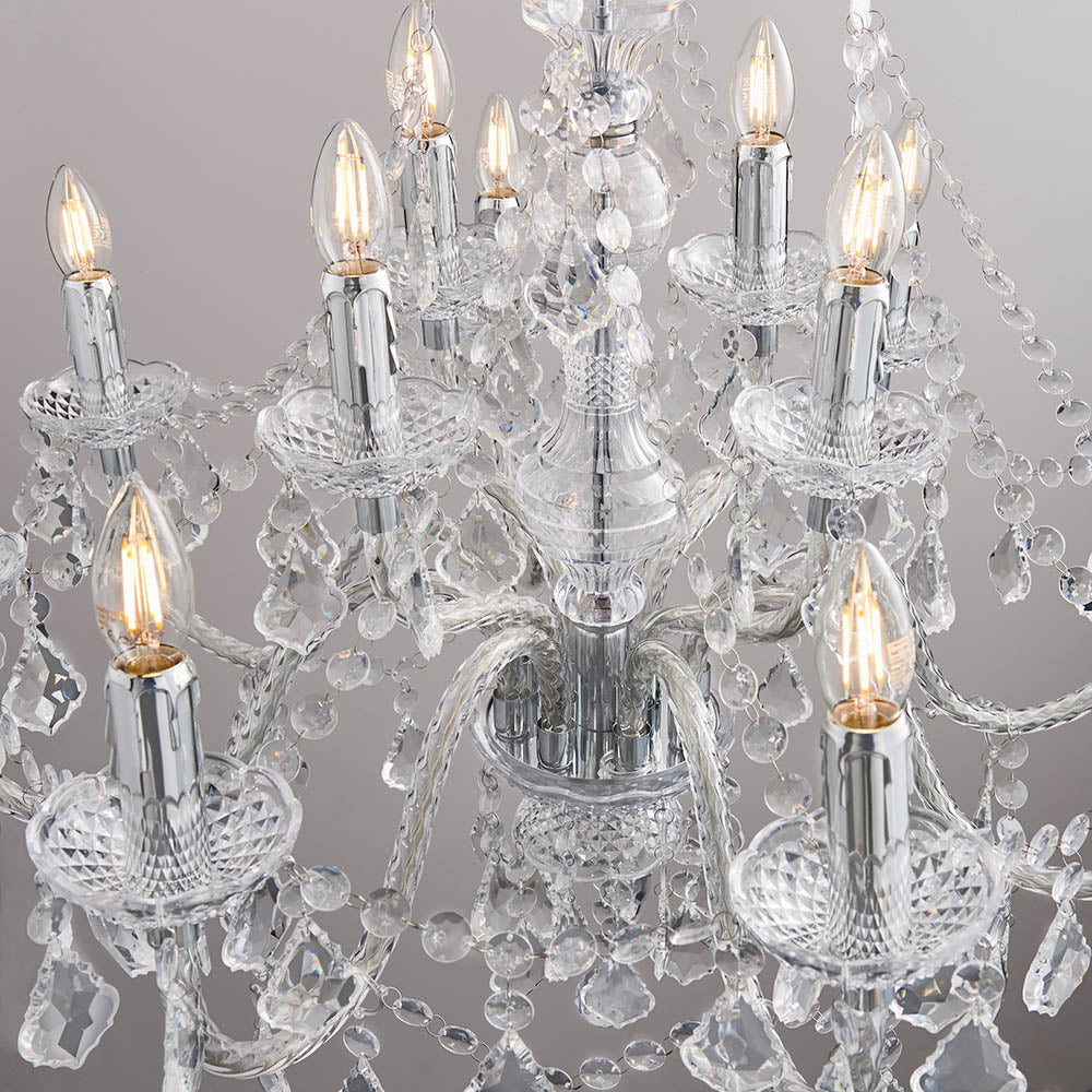 Clarence 12-Light Chandelier - Comet Lighting