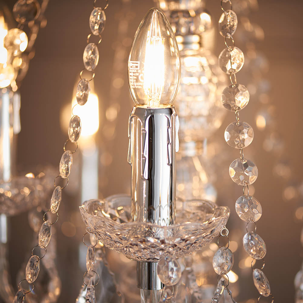 Clarence 12-Light Chandelier - Comet Lighting