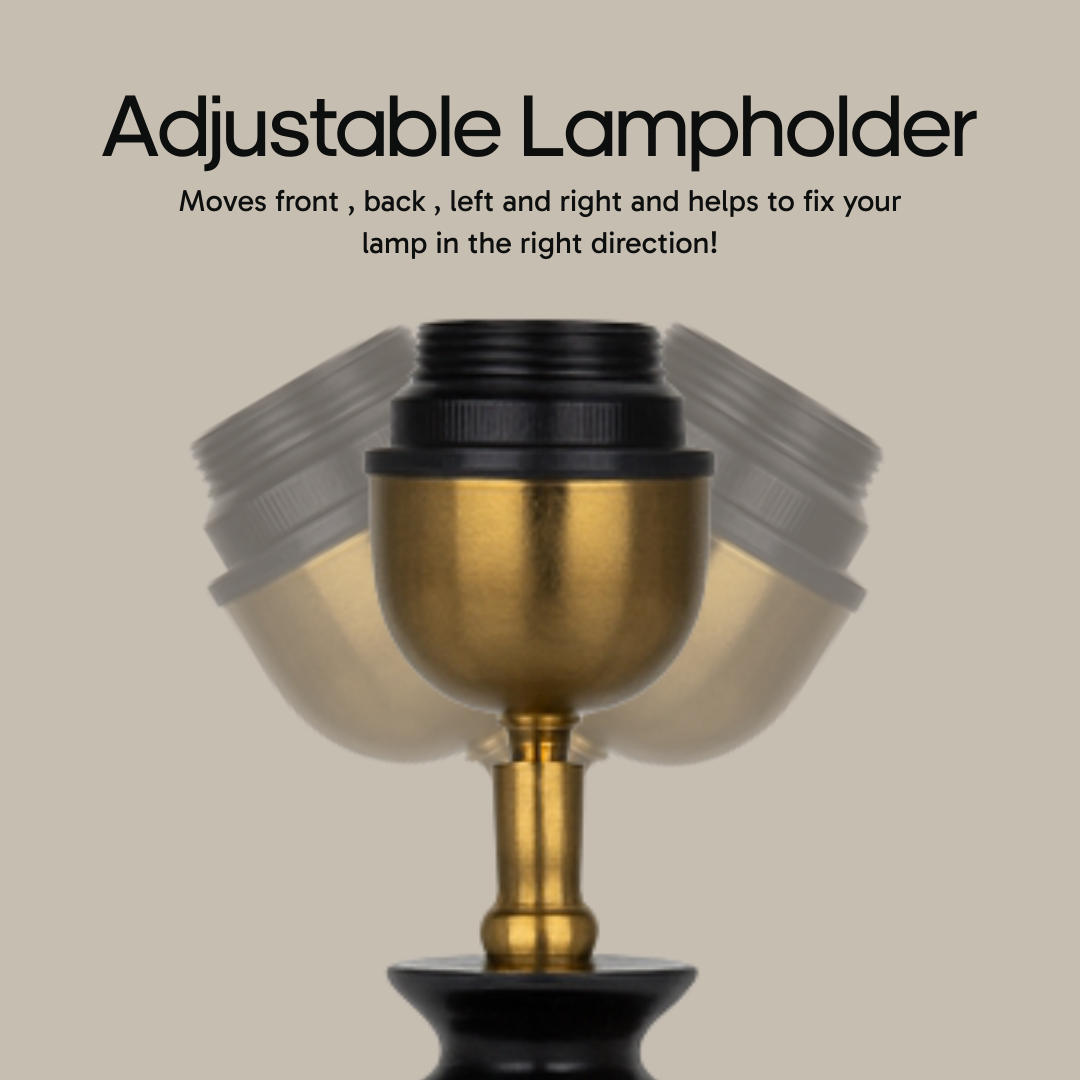 AARTIN CELESTIA TABLE LAMP IN WOOD WITH DARK NATURAL WOOD FINISH (BASE ONLY)