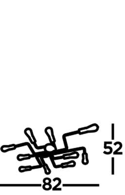 Searchlight Circuit 10Lt Ceiling Flush| Satin Silver - Comet Lighting