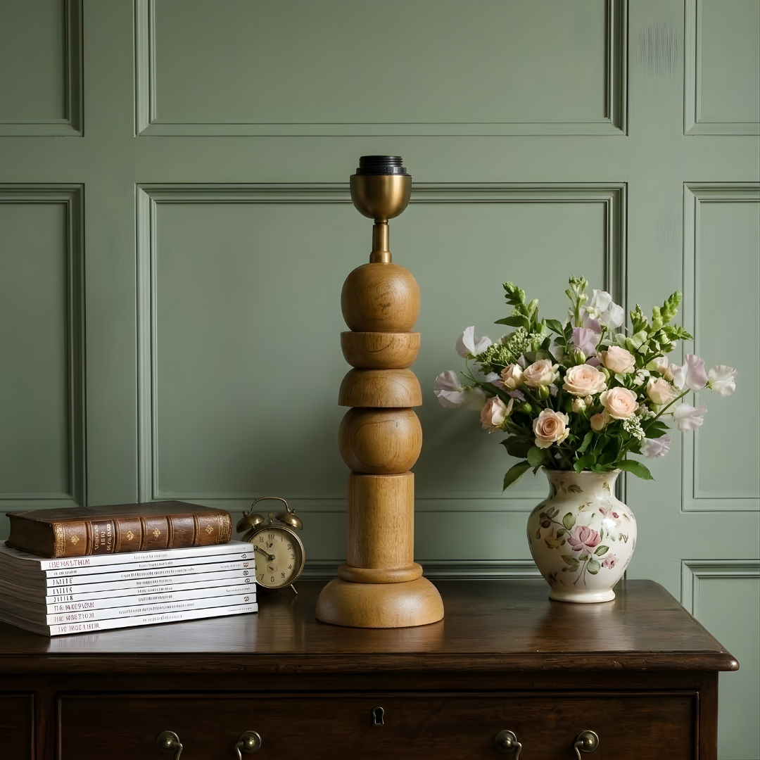 AARTIN Solace Wood Table Lamp - Natural Wood ( Base Only )