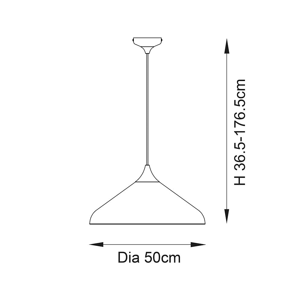 Battle Pendant Ceiling Light Matt Nickel - Comet Lighting