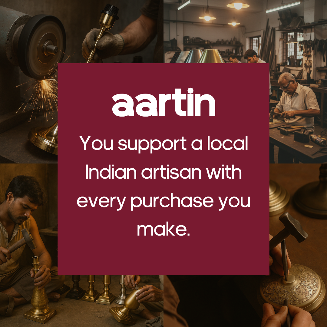 AARTIN OPHELIA TABLE LAMP IN ANTIQUE BRASS & MATTE BLACK (BASE ONLY)