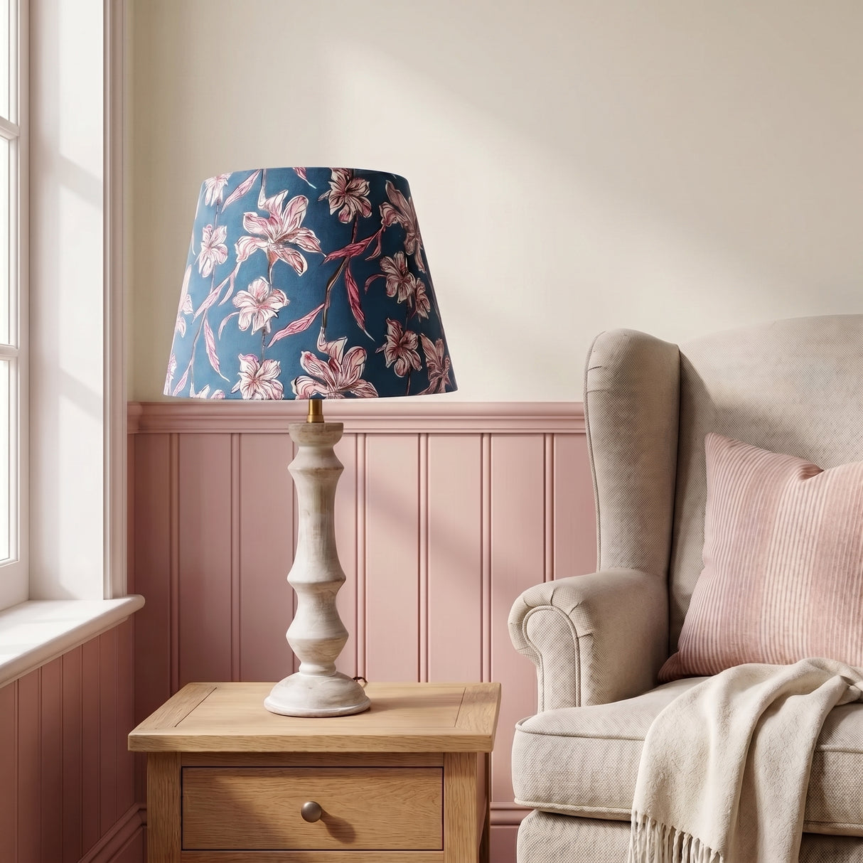 Dusky Petals lampshade