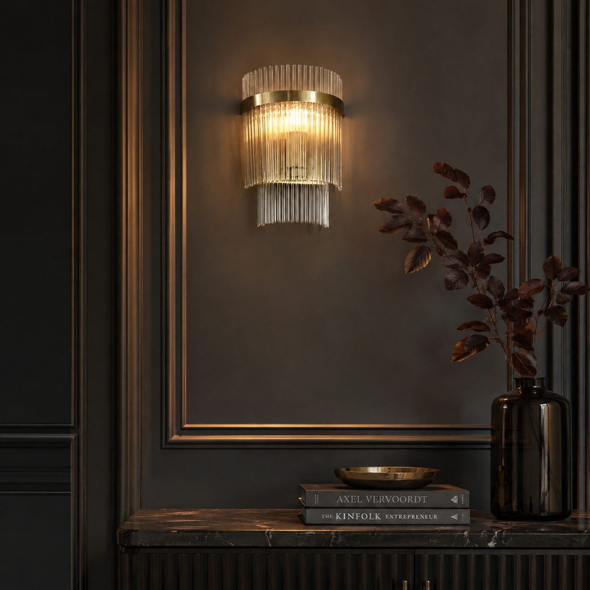 Marietta Wall Light Antique Brass