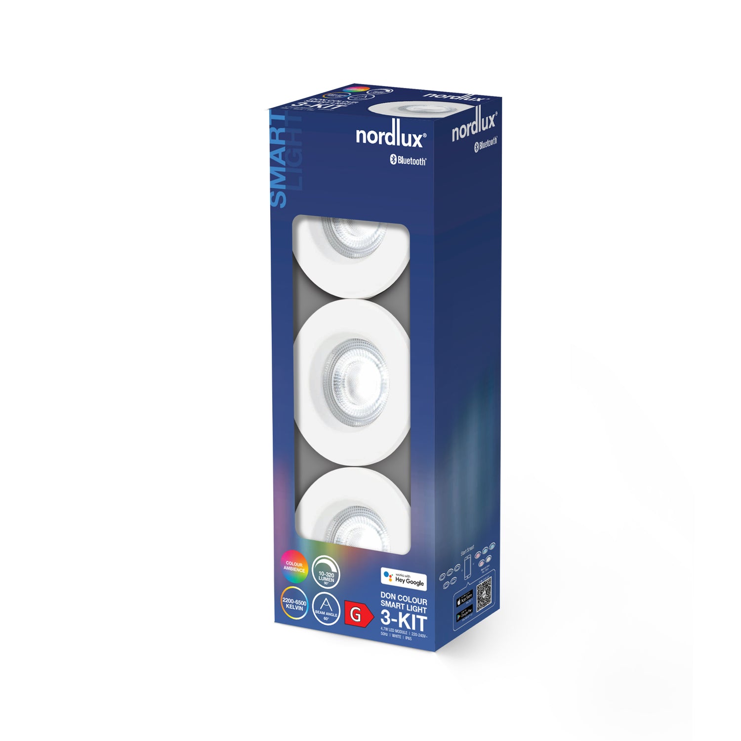 Don Smart 3-Kit | Colour | Downlight | White - Comet Lighting