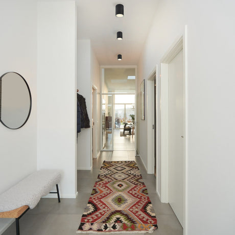 Fallon Long | Surface downlight | Black/Steel - Comet Lighting