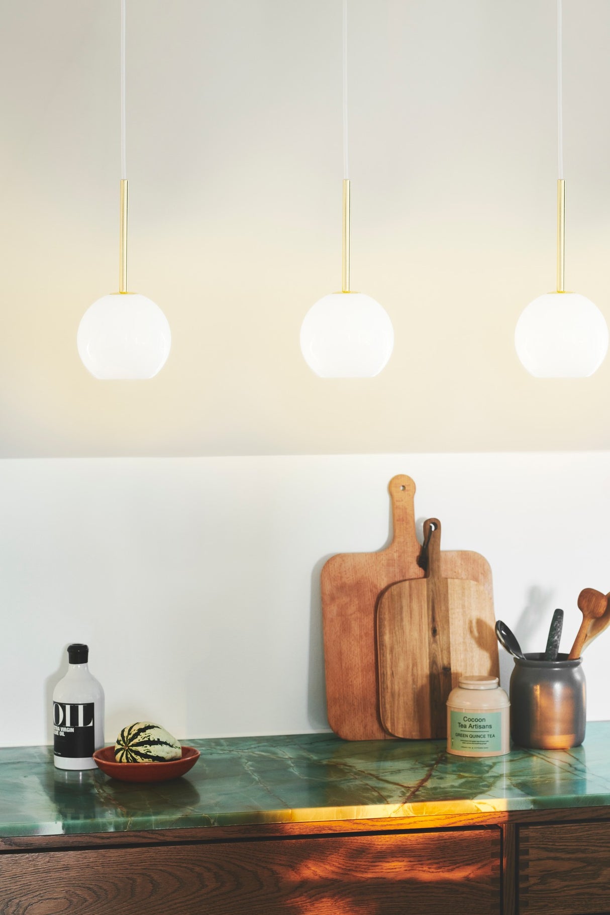 Franca 13 | Pendant | Brass - Comet Lighting