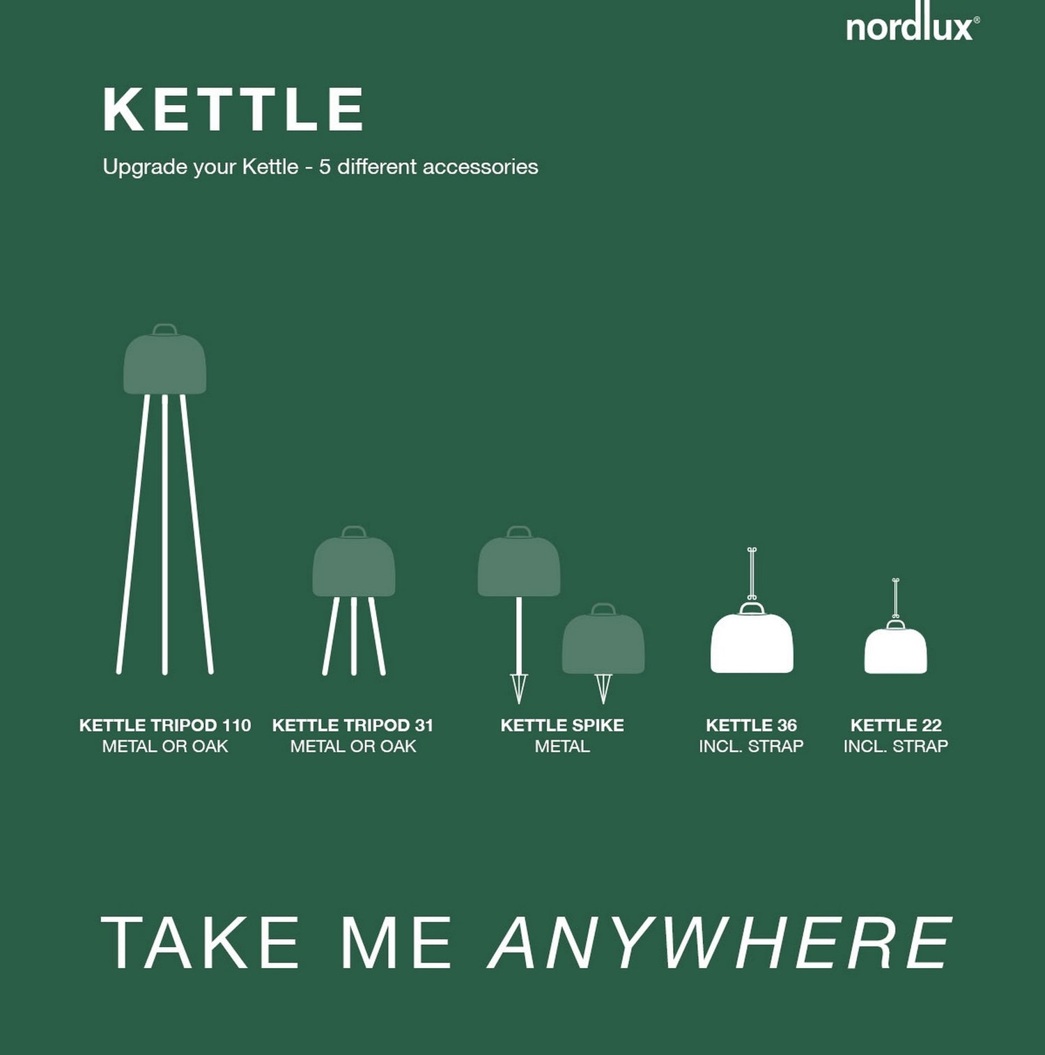 Kettle To-Go Spike | Battery light | Black - Comet Lighting